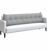 VidaXL Rugkussen Wolkengrijs 200 x 24 x 50 cm Stof