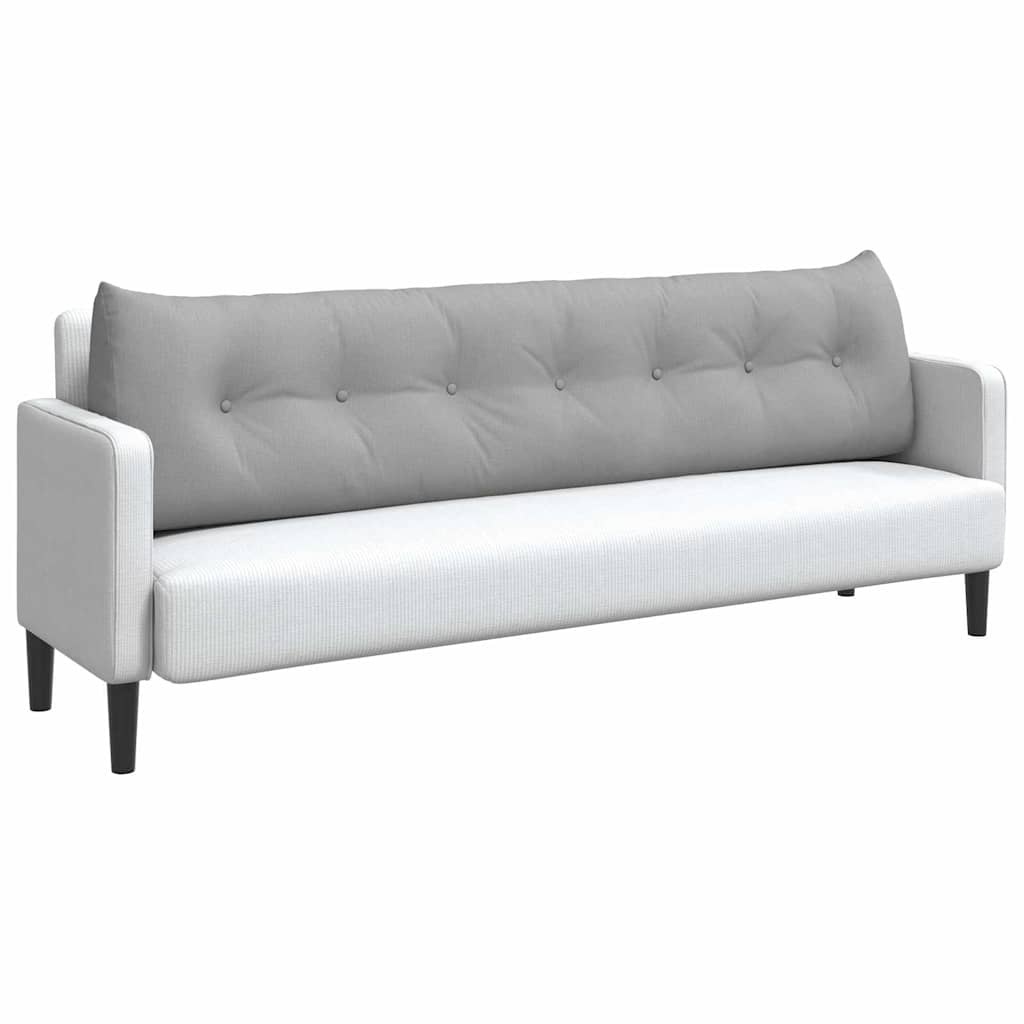 VidaXL Rugkussen Wolkengrijs 200 x 24 x 50 cm Stof