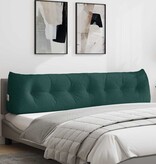 VidaXL Rugkussen Donkergroen 200 x 24 x 50 cm Stof