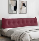 VidaXL Rugkussen Wijnrood 200 x 24 x 50 cm Stof