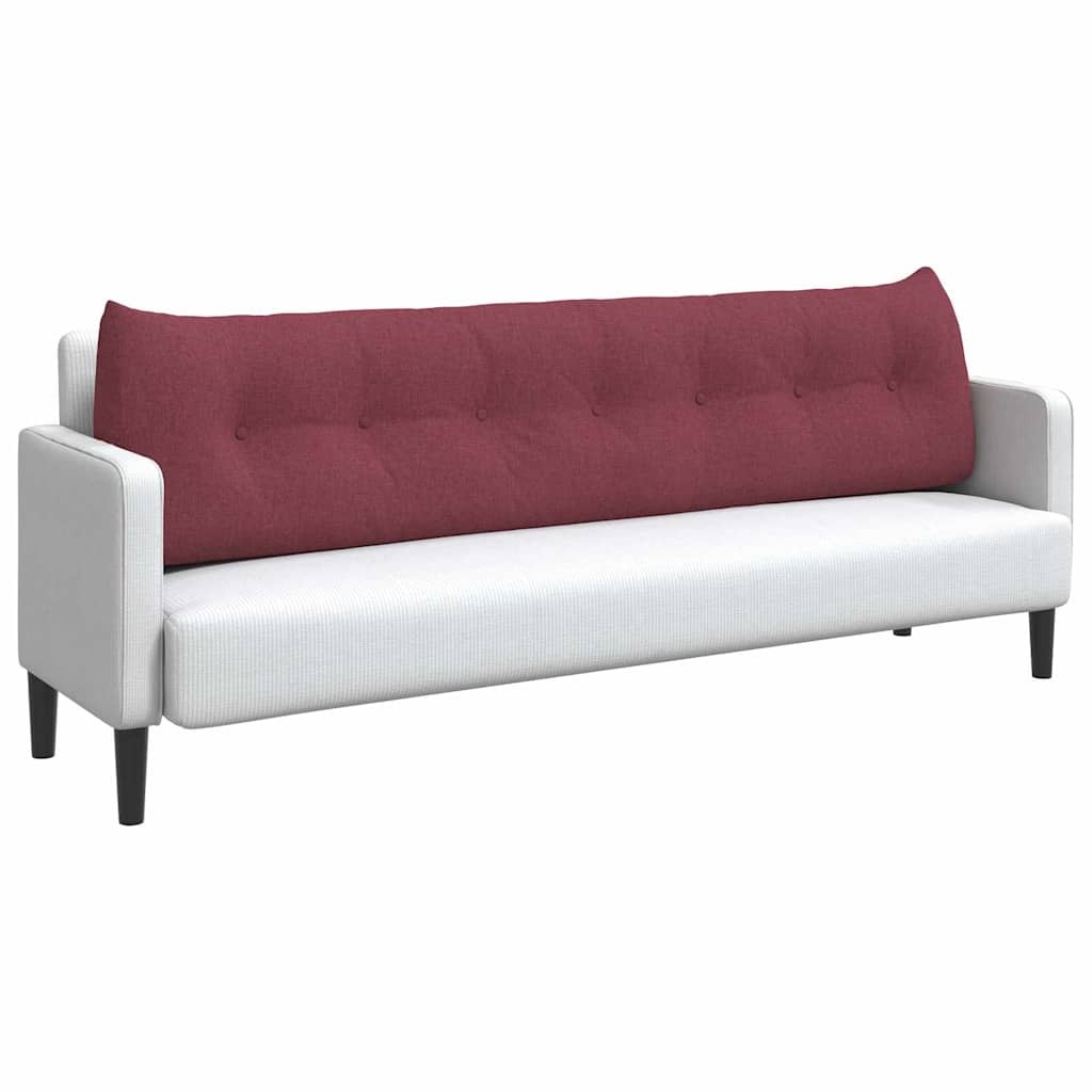 VidaXL Rugkussen Wijnrood 200 x 24 x 50 cm Stof