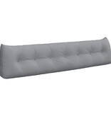 VidaXL Rugkussen Lichtgrijs 200 x 24 x 50 cm Stof