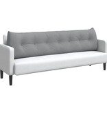 VidaXL Rugkussen Lichtgrijs 200 x 24 x 50 cm Stof