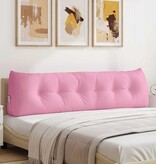 VidaXL Rugkussen Roze 180 x 24 x 50 cm Stof