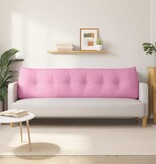 VidaXL Rugkussen Roze 180 x 24 x 50 cm Stof