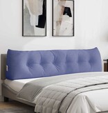 VidaXL Rugkussen Jeans Blauw 180 x 24 x 50 cm Stof