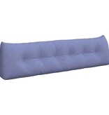VidaXL Rugkussen Jeans Blauw 180 x 24 x 50 cm Stof