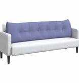 VidaXL Rugkussen Jeans Blauw 180 x 24 x 50 cm Stof