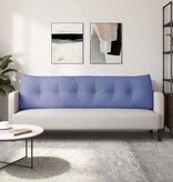 VidaXL Rugkussen Jeans Blauw 180 x 24 x 50 cm Stof