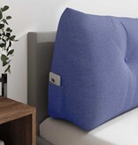 VidaXL Rugkussen Jeans Blauw 180 x 24 x 50 cm Stof