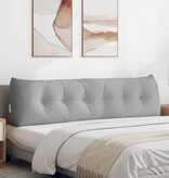 VidaXL Rugkussen Wolkengrijs 180 x 24 x 50 cm Stof