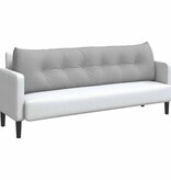 VidaXL Rugkussen Wolkengrijs 180 x 24 x 50 cm Stof