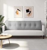 VidaXL Rugkussen Wolkengrijs 180 x 24 x 50 cm Stof