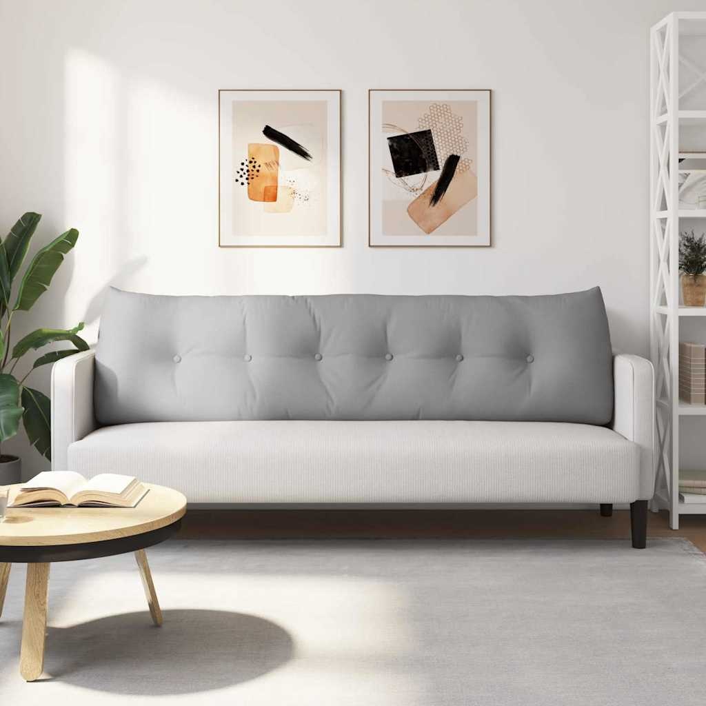 VidaXL Rugkussen Wolkengrijs 180 x 24 x 50 cm Stof