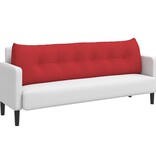 VidaXL Rugkussen Rood 180 x 24 x 50 cm Stof