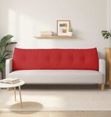 VidaXL Rugkussen Rood 180 x 24 x 50 cm Stof
