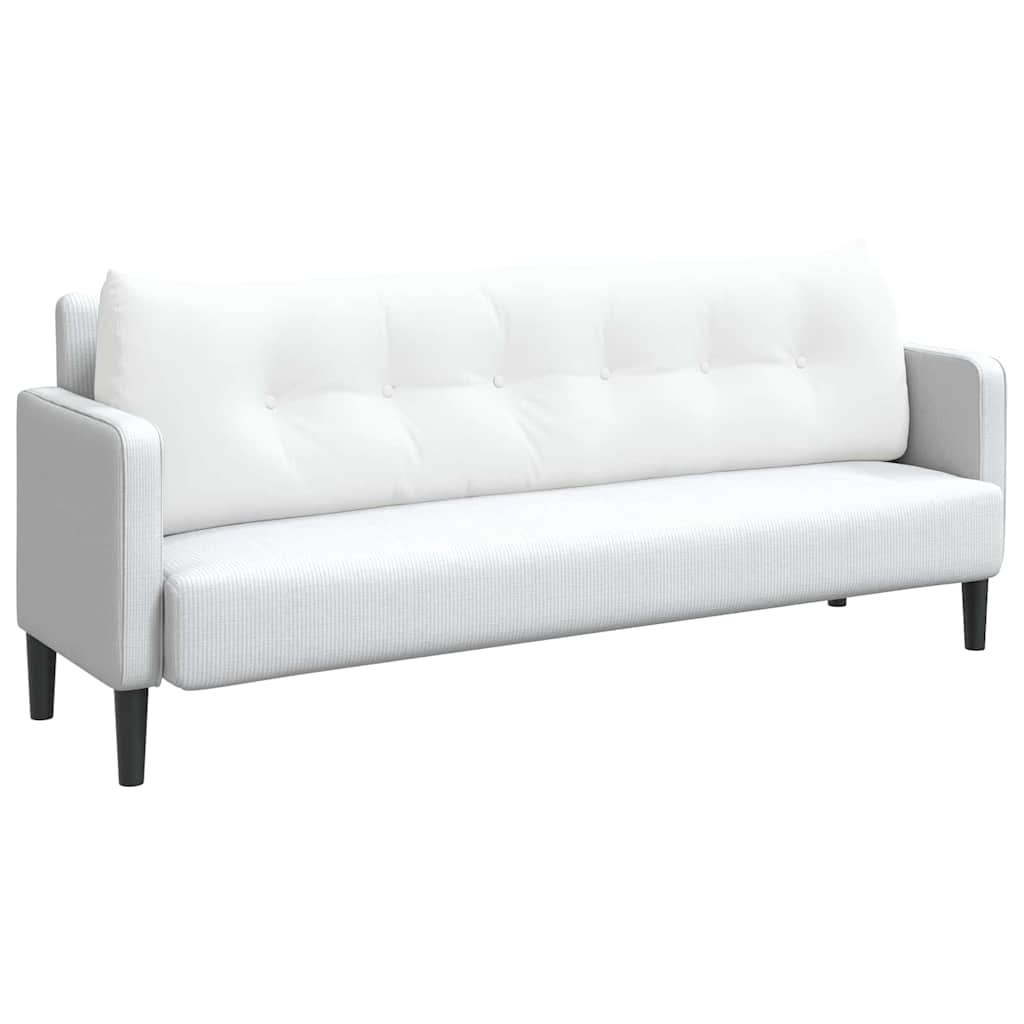 VidaXL Rugkussen Wit 180 x 24 x 50 cm Stof