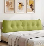 VidaXL Rugkussen Lichtgroen 180 x 24 x 50 cm Stof