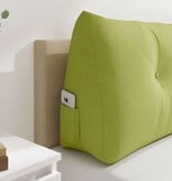 VidaXL Rugkussen Lichtgroen 180 x 24 x 50 cm Stof