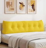 VidaXL Rugkussen Lichtgeel 180 x 24 x 50 cm Stof