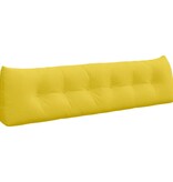 VidaXL Rugkussen Lichtgeel 180 x 24 x 50 cm Stof