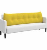 VidaXL Rugkussen Lichtgeel 180 x 24 x 50 cm Stof