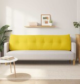 VidaXL Rugkussen Lichtgeel 180 x 24 x 50 cm Stof