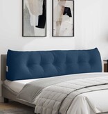 VidaXL Rugkussen Blauw 180 x 24 x 50 cm Stof
