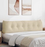 VidaXL Rugkussen Crème 180 x 24 x 50 cm Stof