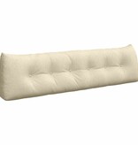 VidaXL Rugkussen Crème 180 x 24 x 50 cm Stof