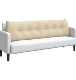 VidaXL Rugkussen Crème 180 x 24 x 50 cm Stof