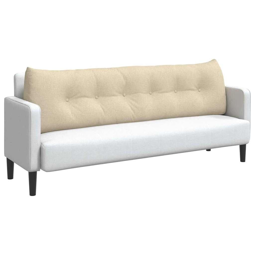 VidaXL Rugkussen Crème 180 x 24 x 50 cm Stof