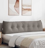 VidaXL Rugkussen Taupe 180 x 24 x 50 cm Stof