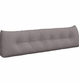VidaXL Rugkussen Taupe 180 x 24 x 50 cm Stof