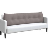 VidaXL Rugkussen Taupe 180 x 24 x 50 cm Stof