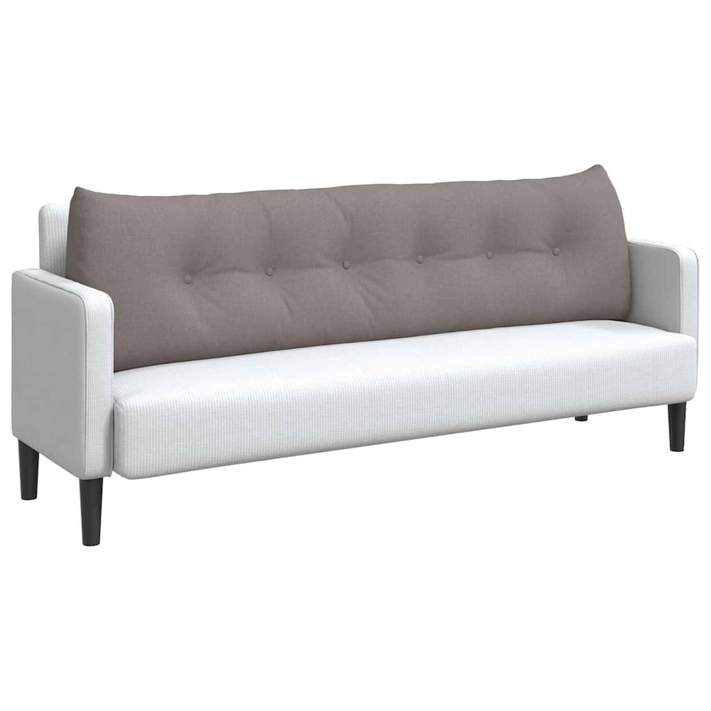 VidaXL Rugkussen Taupe 180 x 24 x 50 cm Stof