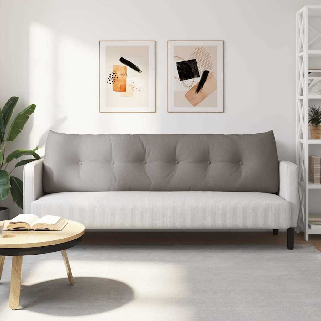 VidaXL Rugkussen Taupe 180 x 24 x 50 cm Stof