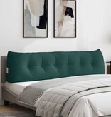 VidaXL Rugkussen Donkergroen 180 x 24 x 50 cm Stof