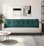 VidaXL Rugkussen Donkergroen 180 x 24 x 50 cm Stof