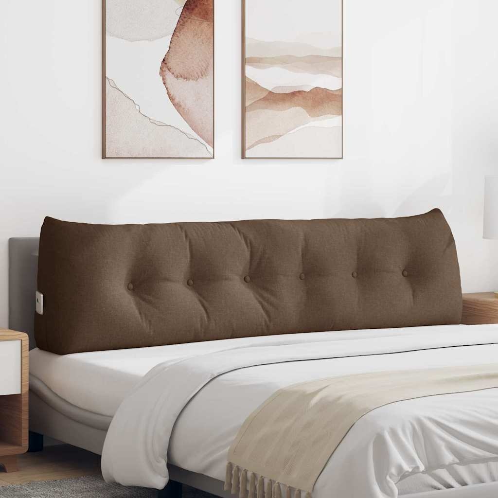 VidaXL Rugkussen Bruin 180 x 24 x 50 cm Stof