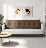 VidaXL Rugkussen Bruin 180 x 24 x 50 cm Stof