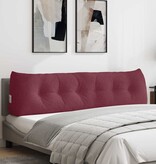 VidaXL Rugkussen Wijnrood 180 x 24 x 50 cm Stof