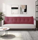 VidaXL Rugkussen Wijnrood 180 x 24 x 50 cm Stof