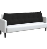 VidaXL Rugkussen Zwart 180 x 24 x 50 cm Stof