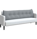 VidaXL Rugkussen Lichtgrijs 180 x 24 x 50 cm Stof