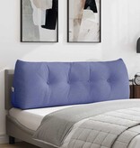 VidaXL Rugkussen Jeans Blauw 140 x 24 x 50 cm Stof
