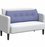 VidaXL Rugkussen Jeans Blauw 140 x 24 x 50 cm Stof