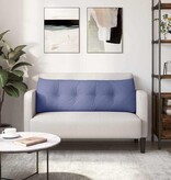 VidaXL Rugkussen Jeans Blauw 140 x 24 x 50 cm Stof