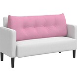 VidaXL Rugkussen Roze 120 x 24 x 50 cm Stof