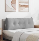 VidaXL Rugkussen Wolkengrijs 120 x 24 x 50 cm Stof